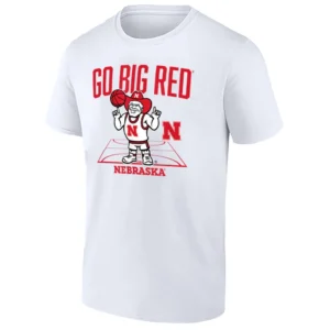 GO BIG RED SHIRT – Herbie Mascot Nebraska Cornhuskers Basketball Tee