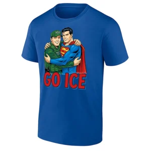 GO ICE SHIRT Support ICE Protest Superman RB