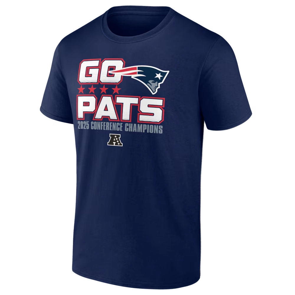GO PATS SHIRT – 2025 AFC Champions New England Patriots Tee GO PATS SHIRT – 2025 AFC Champions New England Patriots Tee
