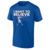 I WANT TO BELIEVE SHIRT – Bo Bichette New York Mets belief era baseball fan tee