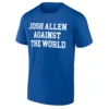 JOSH ALLEN AGAINST THE WORLD SHIRT – Buffalo Bills 2025–26 NFL Playoffs Tee