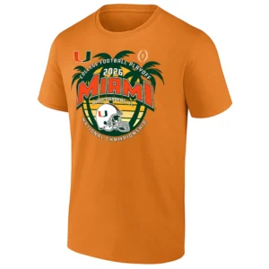 MIAMI SUNSET NATIONAL CHAMPIONSHIP SHIRT – Miami Hurricanes 2026 CFP Title Tee