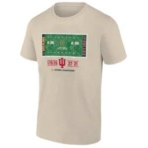 NATIONAL CHAMPIONS FIELD SHIRT – 2025–26 CFP National Champions Indiana Hoosiers Tee S
