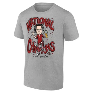 NATIONAL CHAMPIONS SHIRT – Curt Cignetti cartoon trophy celebration Indiana Hoosiers 2025 NCAA Football title tee G