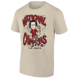 NATIONAL CHAMPIONS SHIRT – Curt Cignetti cartoon trophy celebration Indiana Hoosiers 2025 NCAA Football title tee S