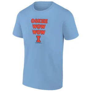 OSKEE WOW WOW SHIRT – Illinois Fighting Illini Basketball Team Slogan Fan Tee