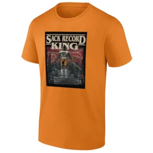 SACK RECORD KING SHIRT – Myles Garrett Cleveland Browns Historic Single Season Sack Leader Tee O