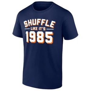 SHUFFLE LIKE IT’S 1985 SHIRT – Chicago Bears 2025–26 NFL Playoffs tee inspired by the iconic Super Bowl Shuffle era