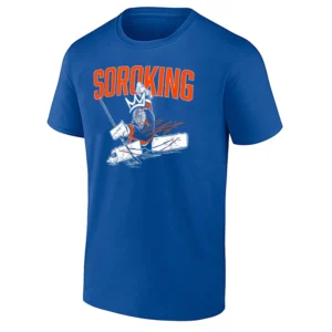 SOROKING SHIRT – Ilya Sorokin New York Islanders “Soroking” Long Island goalie dominance tribute tee