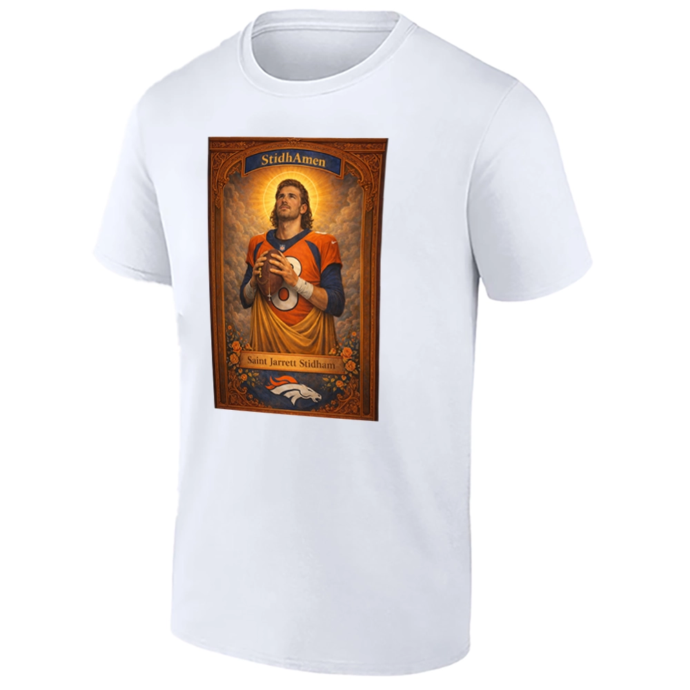 STIDH AMEN SHIRT – Saint Jarrett Stidham Denver Broncos quarterback faith-era fan tee W STIDH AMEN SHIRT – Saint Jarrett Stidham Denver Broncos quarterback faith era fan tee W