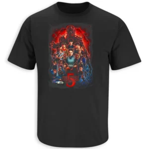 STRANGER THINGS SEASON 5 POSTER SHIRT – Final Season Hawkins Tribute Tee