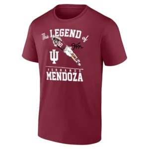 THE LEGEND OF FERNANDO MENDOZA SHIRT – Indiana Hoosiers 2025–26 NCAA Football National Champions Tee