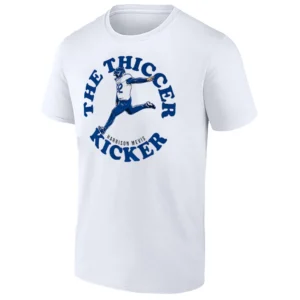 THE THICCER KICKER SHIRT – Harrison Mevis Los Angeles Rams Playoff Legend Tee