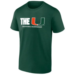 THE U 2026 NATIONAL TITLE SHIRT – Miami Hurricanes College Football Playoff Champions Tee FG
