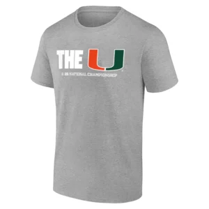 THE U 2026 NATIONAL TITLE SHIRT – Miami Hurricanes College Football Playoff Champions Tee G