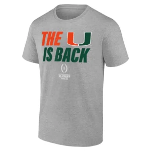 THE U IS BACK SHIRT – Miami Hurricanes 2025–2026 College Football Playoff Tee G