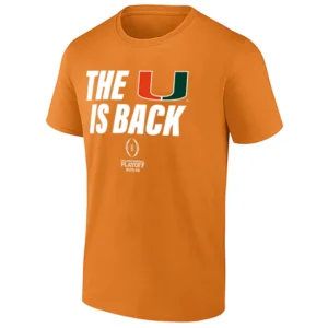 THE U IS BACK SHIRT – Miami Hurricanes 2025–2026 College Football Playoff Tee O