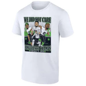 WE DID NOT CARE SHIRT – 2025 NFC Champions Seattle Seahawks Tee