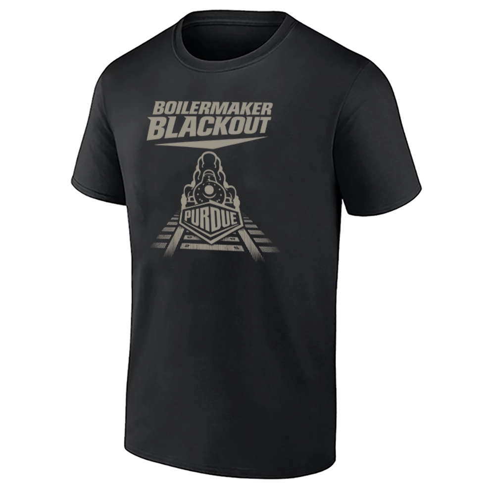 BOILERMAKER BLACKOUT SHIRT – Purdue Boilermakers Basketball Dark Mode Fan Tee BOILERMAKER BLACKOUT SHIRT – Purdue Boilermakers Basketball Dark Mode Fan Tee