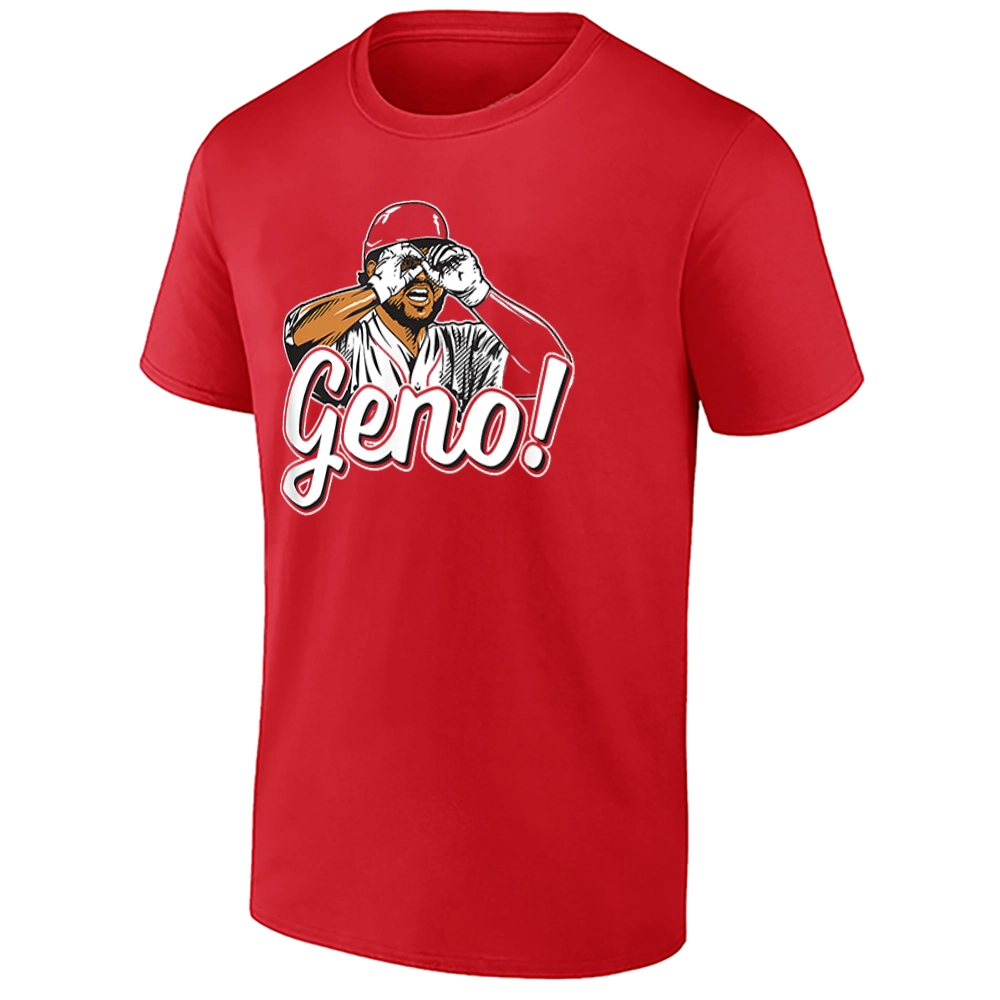 GENO GOGGLES SHIRT – Eugenio Suárez Cincinnati Reds Celebration Graphic Fan Tee GENO GOGGLES SHIRT – Eugenio Suárez Cincinnati Reds Celebration Graphic Fan Tee