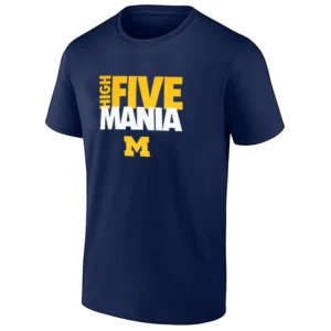 HIGH FIVE MANIA SHIRT – Michigan Wolverines Campus Local Madness Tee