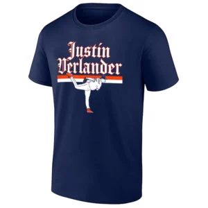 JUSTIN VERLANDER SHIRT – Ace Pose Detroit Tigers Vintage Pitching Tee