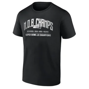 M.O.B CHAMPS SHIRT – Seattle Seahawks Super Bowl LX Champions Tee