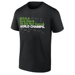 M.O.B.& DARK SIDE& WE DID NOT CARE& WORLD CHAMPS. SHIRT Super Bowl LX Champions Seattle Seahawks