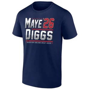 MAYE DIGGS '26 SHIRT make New England Great Again Drake Maye & Stefon Diggs New England Patriots