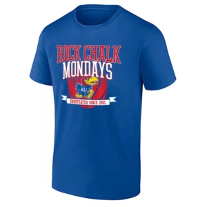 ROCK CHALK MONDAYS SHIRT – Undefeated Since 2001 Kansas Jayhawks Basketball Tee