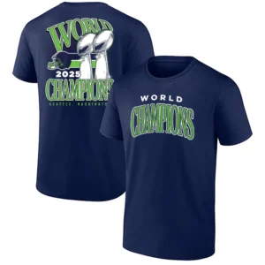 SEATTLE 2X CHAMPIONS TROPHY SHIRT – Seattle Seahawks Super Bowl LX Champions Tee