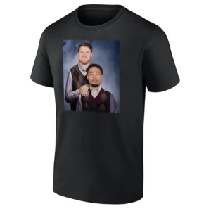 SEATTLE STEP BROTHERS SHIRT – Sam Darnold & Jaxon Smith Njigba Vintage Fan Tee B