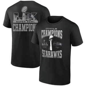 SUPER BOWL LX CHAMPIONS LOCKER ROOM SHIRT – Seattle Seahawks 🏆 (Front & Back)