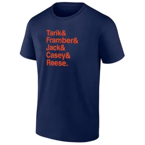 TARIK & FRAMBER & JACK & CASEY & REESE SHIRT – Detroit Tigers Core Players Fan Tee