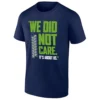 WE DID NOT CARE – IT’S ABOUT US SHIRT Seattle Seahawks Super Bowl LX Fan Tee