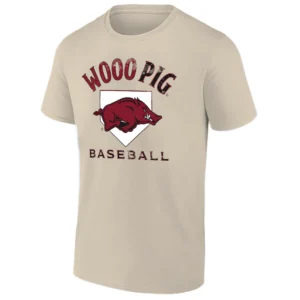 WOOO PIG SHIRT – Home Plate Arkansas Razorbacks Baseball Tee S