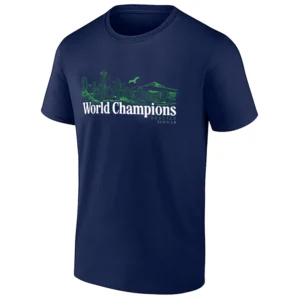 WORLD CHAMPIONS CITY SKYLINE SHIRT – Seattle Seahawks Super Bowl LX Champions Tee N
