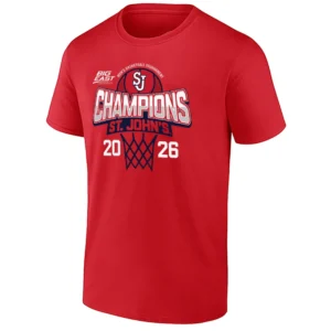 2026 BIG EAST TOURNAMENT CHAMPIONS SHIRT – St. John's Red Storm Men's Basketball Locker Room Tee