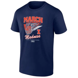 2026 MARCH MADNESS SHIRT – Illinois Fighting Illini Retro Swish NCAA Basketball Championship Tee