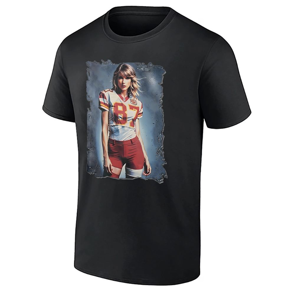 87 SHIRT – Taylor Swift Travis Kelce Kansas City Chiefs Fan Romance Tee B 87 SHIRT – Taylor Swift Travis Kelce Kansas City Chiefs Fan Romance Tee B