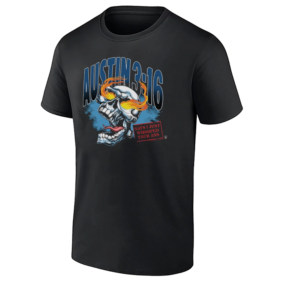 AUSTIN 316 SKULL SHIRT – Stone Cold Steve Austin WWE Attitude Era Tee AUSTIN 316 SKULL SHIRT – Stone Cold Steve Austin WWE Attitude Era Tee