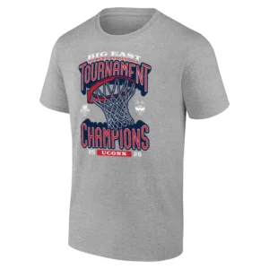 BIG EAST WOMEN'S TOURNAMENT CHAMPIONS TEE – UConn Huskies 2026 Basketball Celebration Shirt