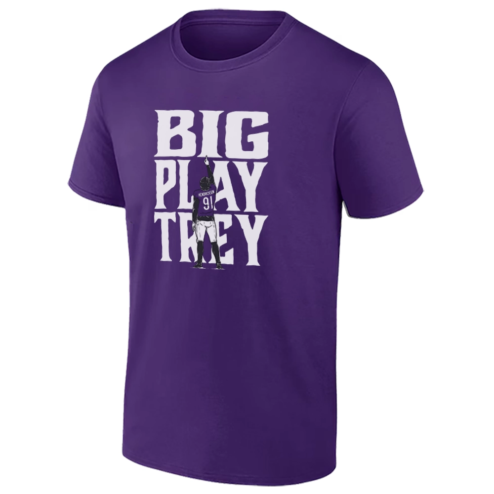 BIG PLAY TREY SHIRT – Trey Hendrickson Baltimore Ravens Football Tee BIG PLAY TREY SHIRT – Trey Hendrickson Baltimore Ravens Football Tee