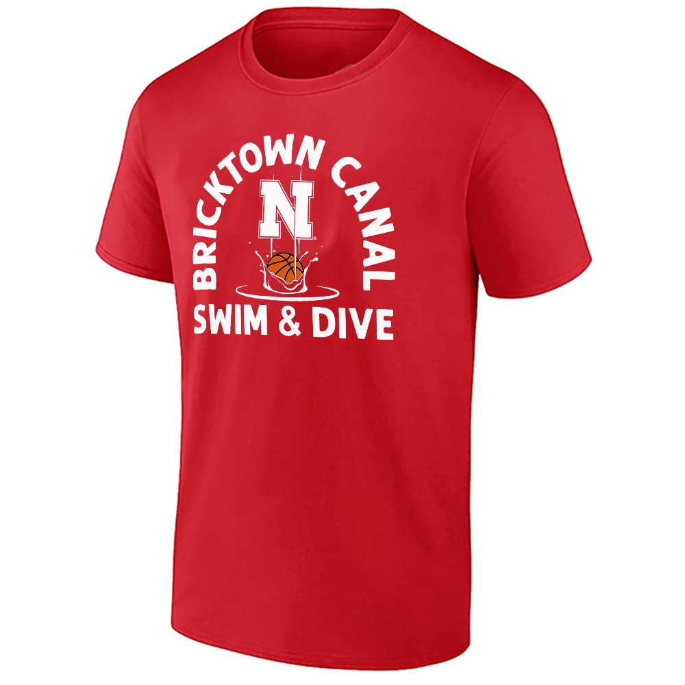 BRICKTOWN CANAL SWIM & DIVE SHIRT – Nebraska Cornhuskers Basketball Viral Tee BRICKTOWN CANAL SWIM & DIVE SHIRT – Nebraska Cornhuskers Basketball Viral Tee