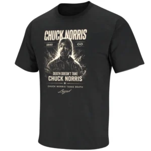 CHUCK NORRIS LEGEND SHIRT – Death Doesn’t Take Chuck Norris Vintage Meme Tee