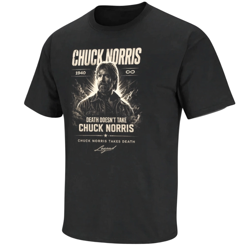 CHUCK NORRIS LEGEND SHIRT – Death Doesn’t Take Chuck Norris Vintage Meme Tee CHUCK NORRIS LEGEND SHIRT – Death Doesn’t Take Chuck Norris Vintage Meme Tee