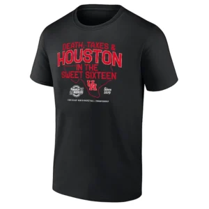 DEATH TAXES HOUSTON SHIRT – Houston Cougars Sweet Sixteen 2026 March Madness Basketball Tee