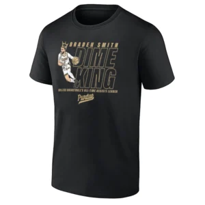 DIME KING SHIRT – Braden Smith All Time Assists Record Purdue Boilermakers Basketball Tee