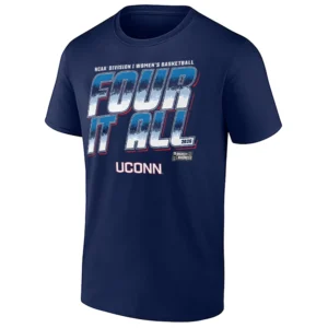 FOUR IT ALL SHIRT – UConn Huskies 2026 NCAA Tournament Championship Tradition Tee