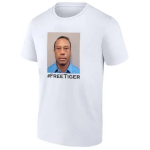 #FREETIGER SHIRT – Tiger Woods Mugshot Viral Meme Golf Fan Protest Tee